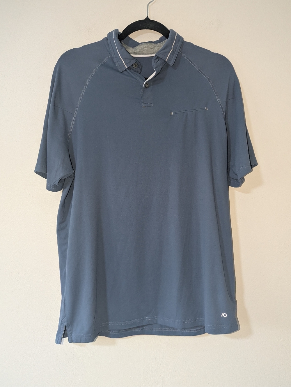 M AndersonOrd Blue Men's Performance Golf Polo